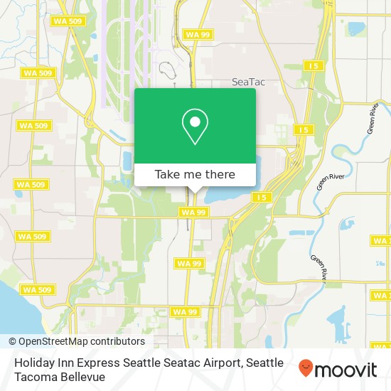 Holiday Inn Express Seattle Seatac Airport map