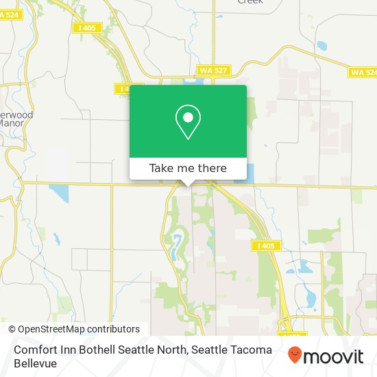 Mapa de Comfort Inn Bothell Seattle North