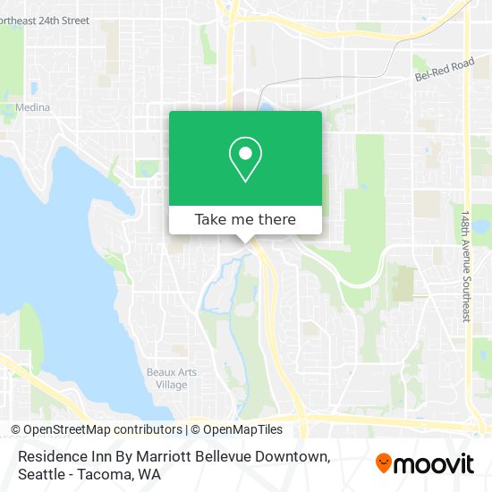 Residence Inn By Marriott Bellevue Downtown map