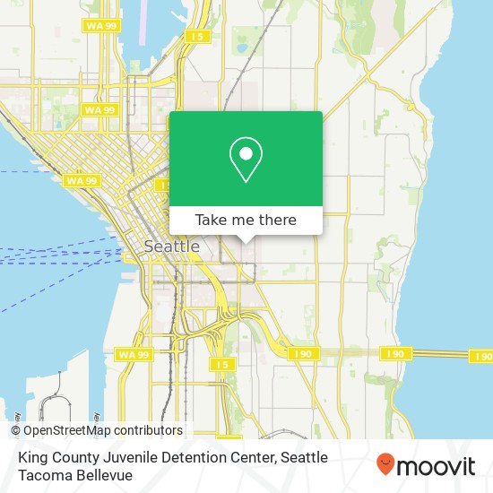 Mapa de King County Juvenile Detention Center