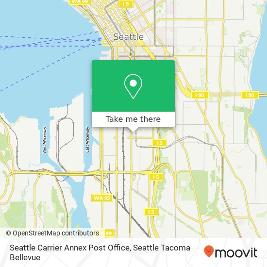 Seattle Carrier Annex Post Office map