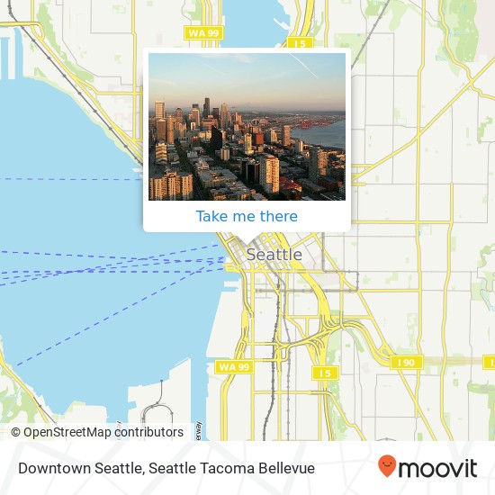 Mapa de Downtown Seattle