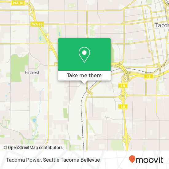 Tacoma Power map