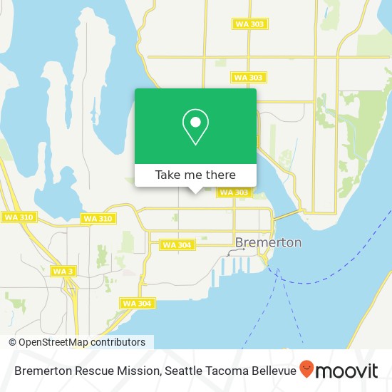 Mapa de Bremerton Rescue Mission