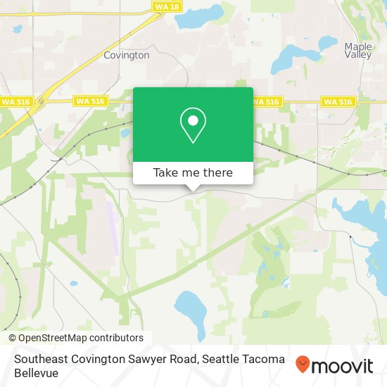 Mapa de Southeast Covington Sawyer Road