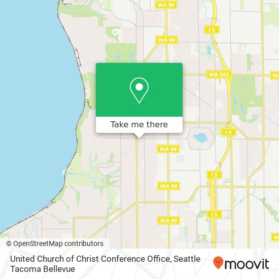 United Church of Christ Conference Office map