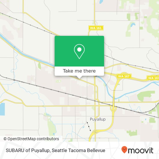 SUBARU of Puyallup map