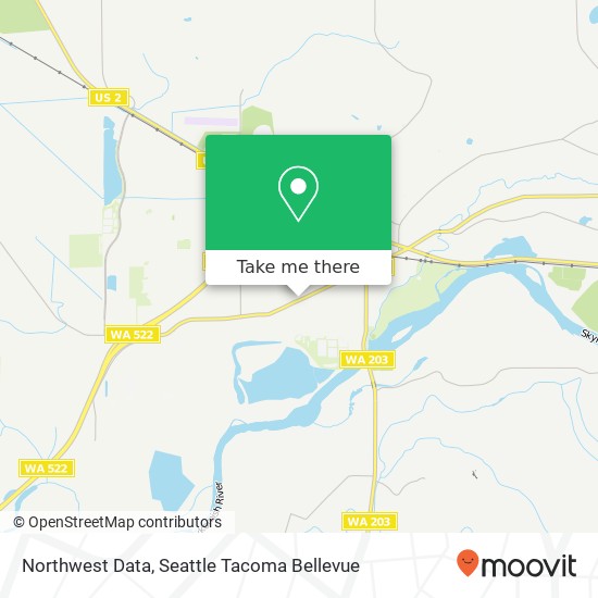 Mapa de Northwest Data