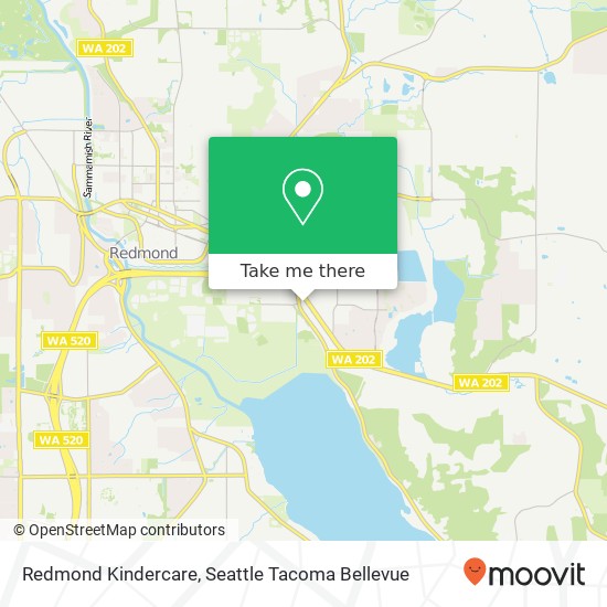 Redmond Kindercare map