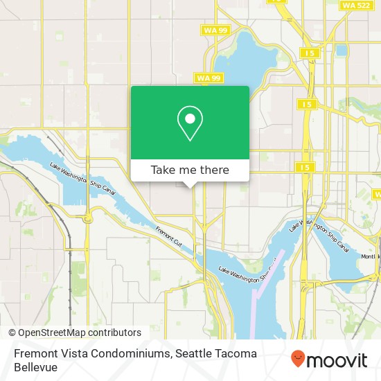 Fremont Vista Condominiums map