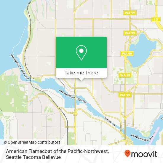 Mapa de American Flamecoat of the Pacific-Northwest