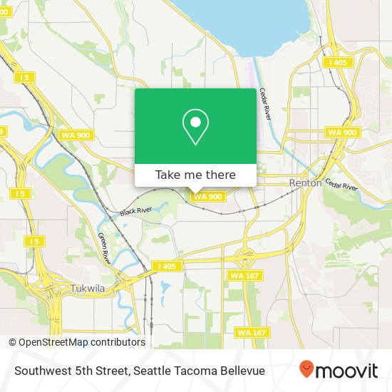 Southwest 5th Street map