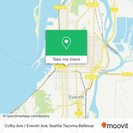 Mapa de Colby Ave / Everett Ave