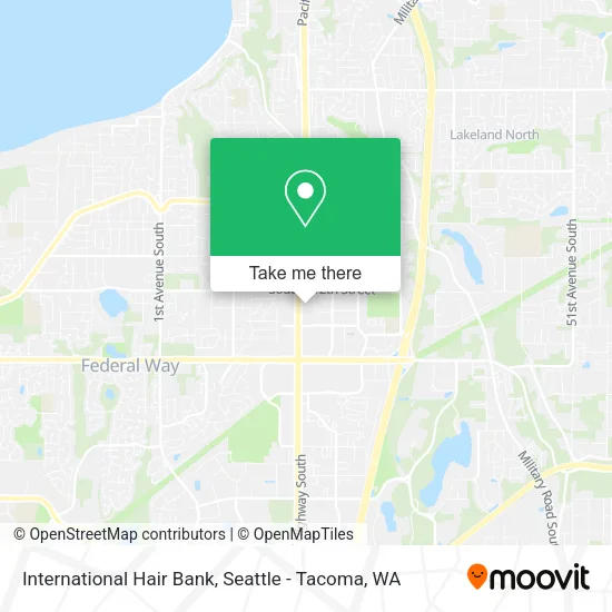 International Hair Bank map