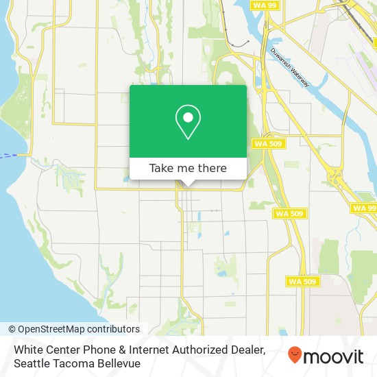 White Center Phone & Internet Authorized Dealer map
