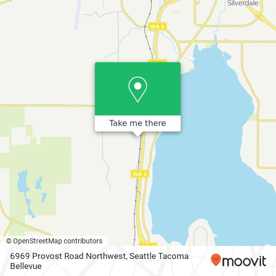 Mapa de 6969 Provost Road Northwest
