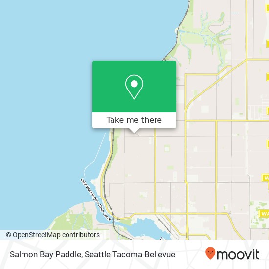 Salmon Bay Paddle map