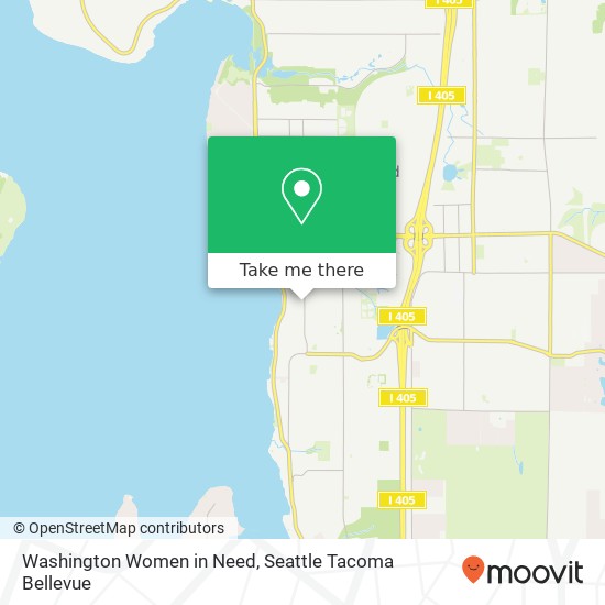 Washington Women in Need map