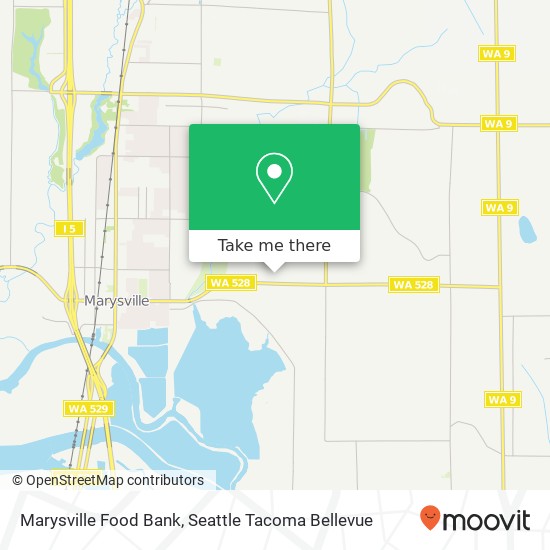 Marysville Food Bank map