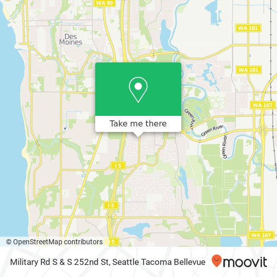 Military Rd S & S 252nd St map