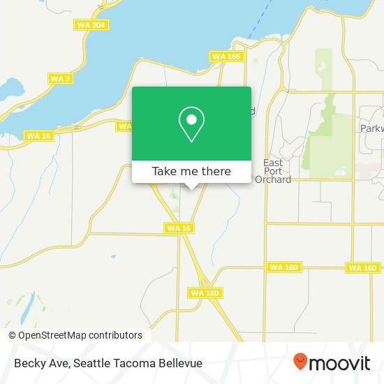 Mapa de Becky Ave