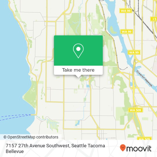 Mapa de 7157 27th Avenue Southwest