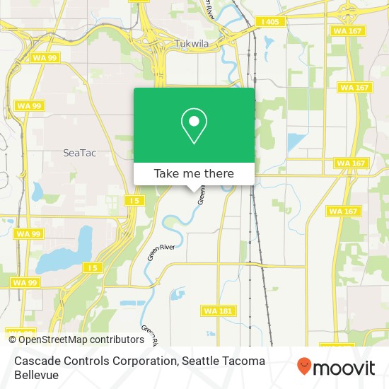 Cascade Controls Corporation map