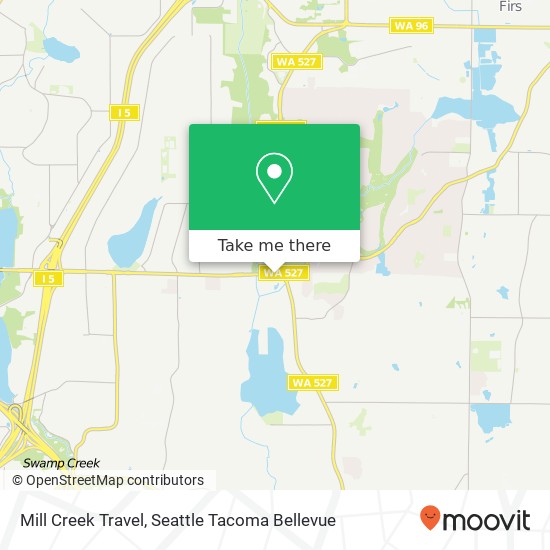 Mapa de Mill Creek Travel