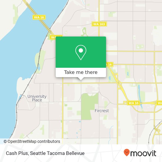 Cash Plus map