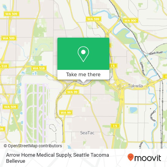 Mapa de Arrow Home Medical Supply