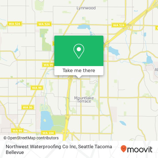 Northwest Waterproofing Co Inc map