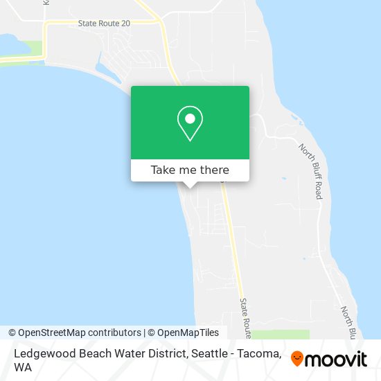 Mapa de Ledgewood Beach Water District