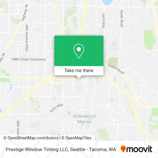 Mapa de Prestige Window Tinting LLC