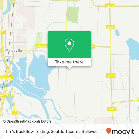 Tim's Backflow Testing map