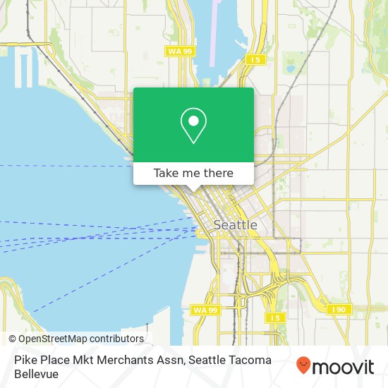 Mapa de Pike Place Mkt Merchants Assn