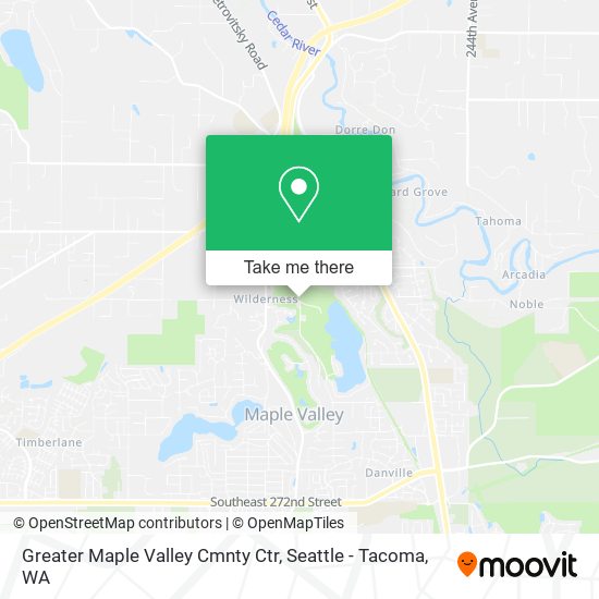 Greater Maple Valley Cmnty Ctr map