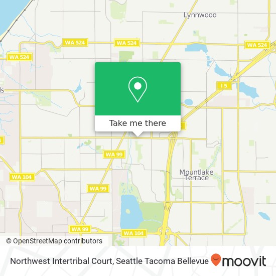 Northwest Intertribal Court map