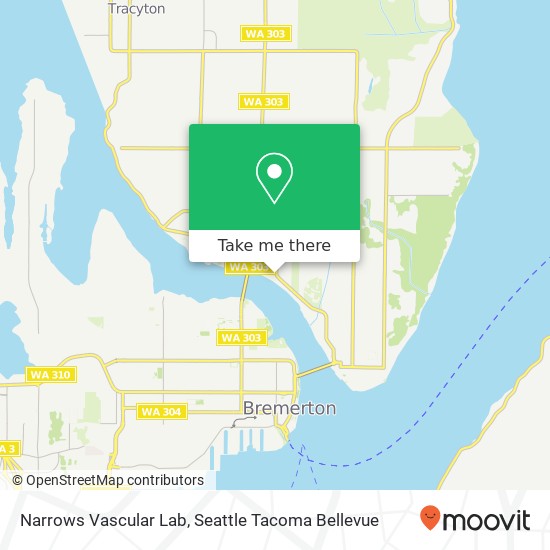 Mapa de Narrows Vascular Lab