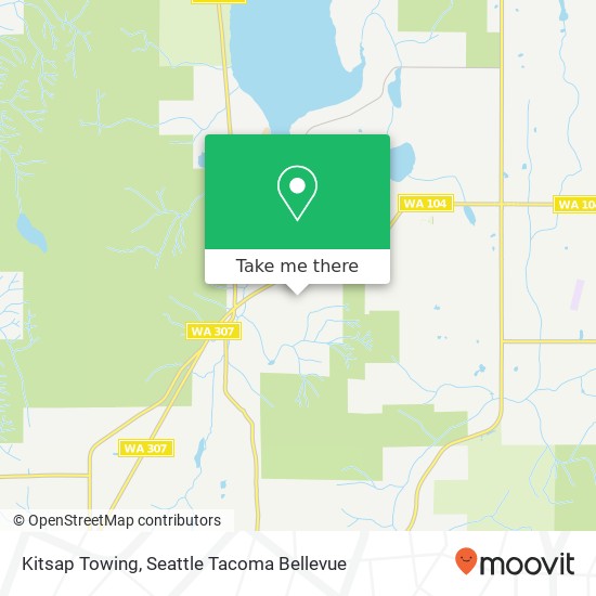 Mapa de Kitsap Towing