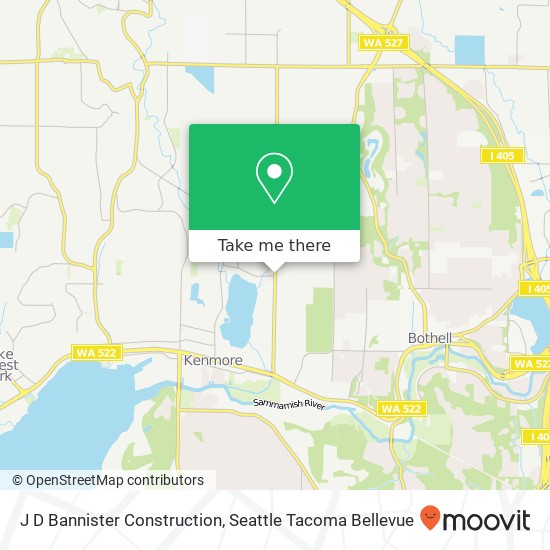 J D Bannister Construction map