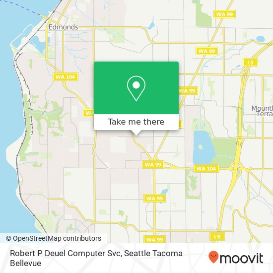 Robert P Deuel Computer Svc map