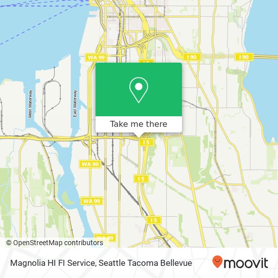 Magnolia HI FI Service map