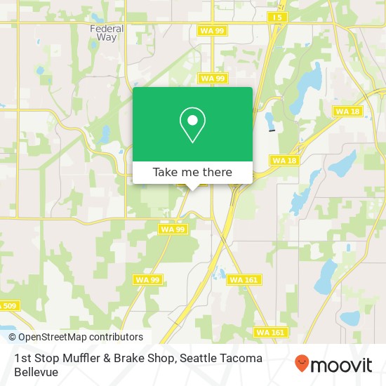 Mapa de 1st Stop Muffler & Brake Shop