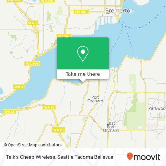 Talk's Cheap Wireless map