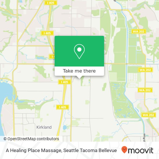 Mapa de A Healing Place Massage