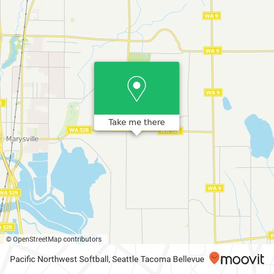 Pacific Northwest Softball map