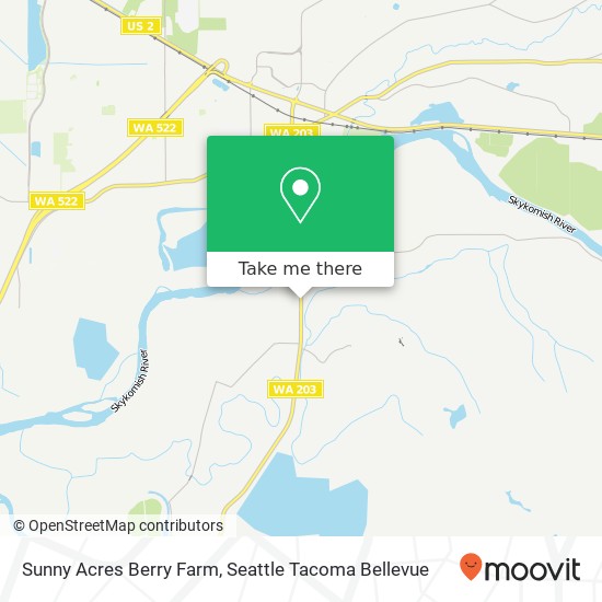 Mapa de Sunny Acres Berry Farm
