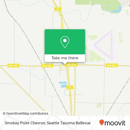Smokey Point Chevron map