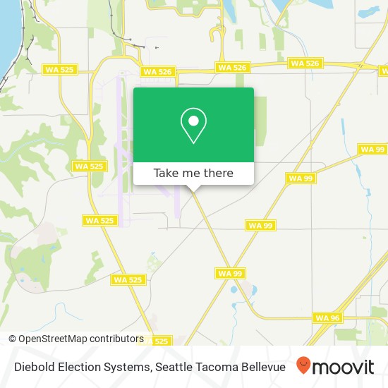 Diebold Election Systems map