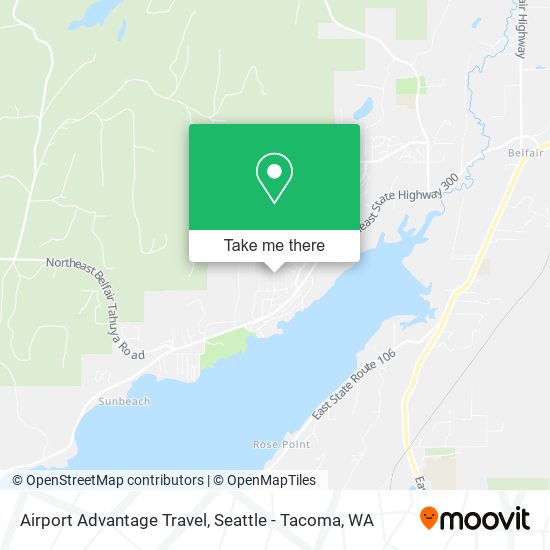 Airport Advantage Travel map